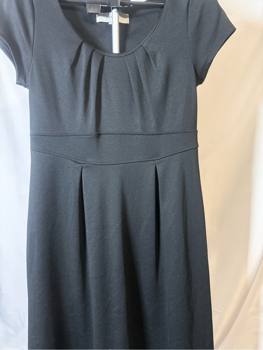 Merona Black Dress with Crew Neck